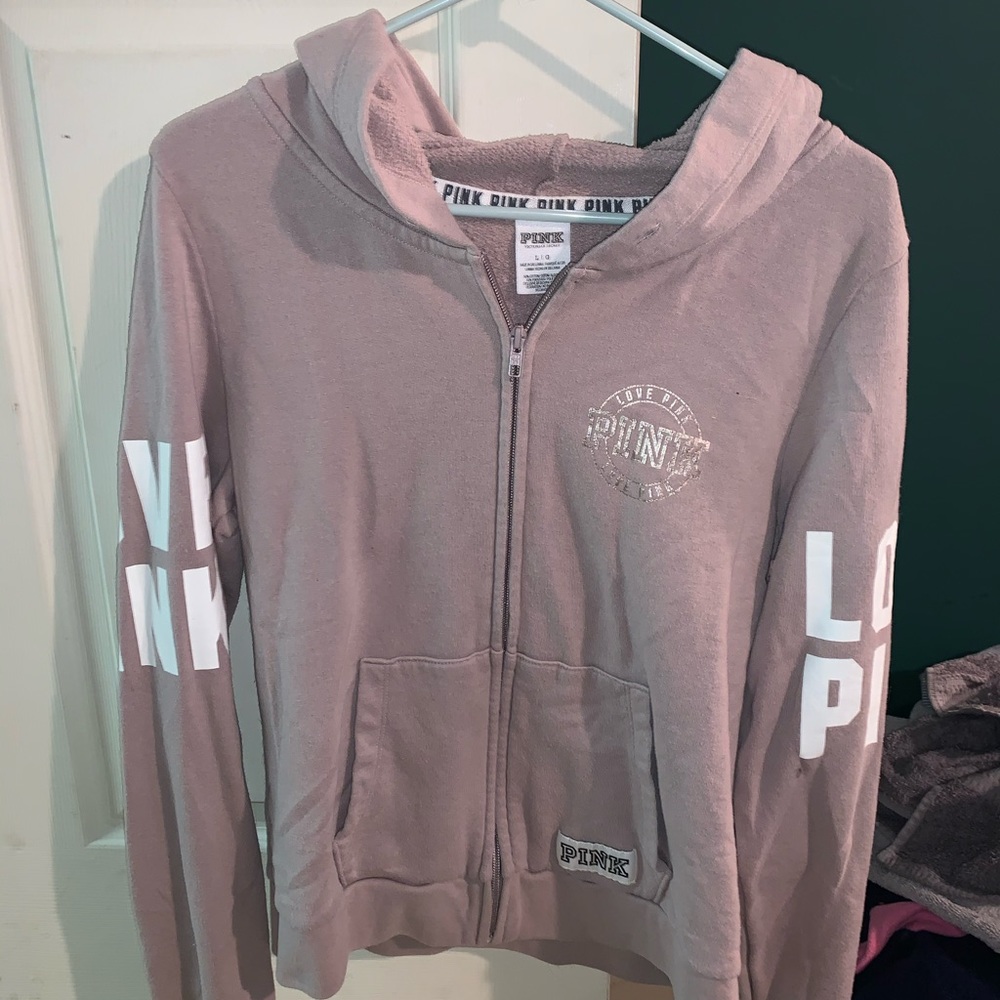 PINK Full-Zip Hoodie